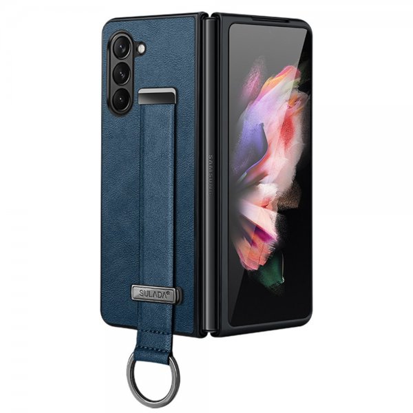 Sulada Samsung Galaxy Z Fold 5 kuoret, Fashion Series, sininen