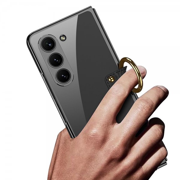 GKK Samsung Galaxy Z Fold 5 -kuori, sormirengas, läpinäkyvä