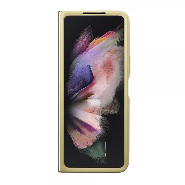 Guess Samsung Galaxy Z Fold 5 Kuoret Glitterhiutaleet Metallilogo Kulta