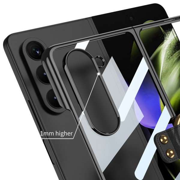GKK Samsung Galaxy Z Fold 5 -kuori sormustelineellä, kultainen