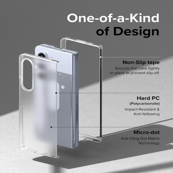 Ringke Samsung Galaxy Z Fold 5 -kuori, Slim Matte Clear