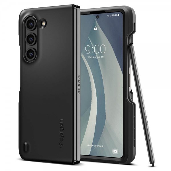 Spigen Samsung Galaxy Z Fold 5 Thin Fit P -suojakuori, musta