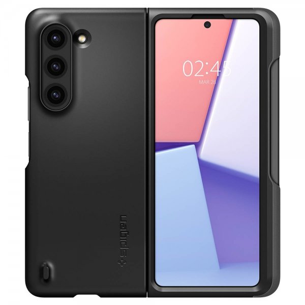 Spigen Samsung Galaxy Z Fold 5 Thin Fit P -suojakuori, musta