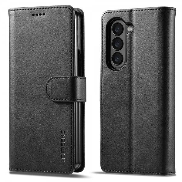 Lc.Imeeke Samsung Galaxy Z Fold 6 -suojakuori korttipaikalla, jalustatoiminnolla, musta