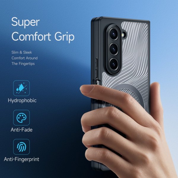 Dux Ducis Samsung Galaxy Z Fold 6 Kuori Aimo Series MagSafe Musta