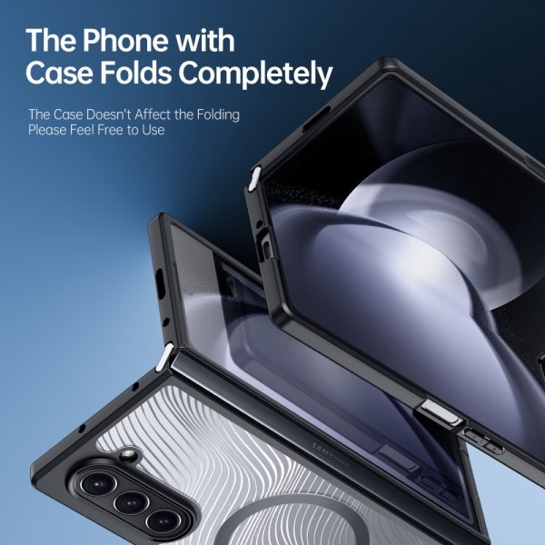 Dux Ducis Samsung Galaxy Z Fold 6 Kuori Aimo Series MagSafe Musta