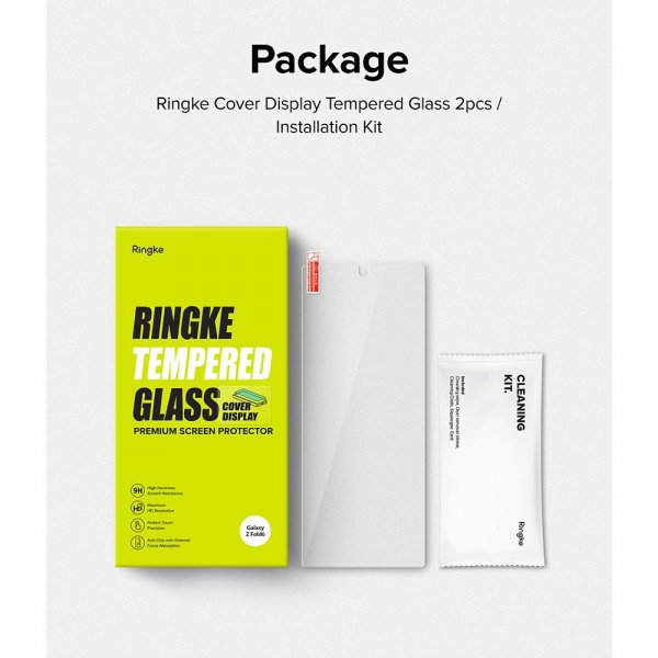 Ringke Samsung Galaxy Z Fold 6 Näytönsuoja Suojalasi 2 kpl:n pakkaus