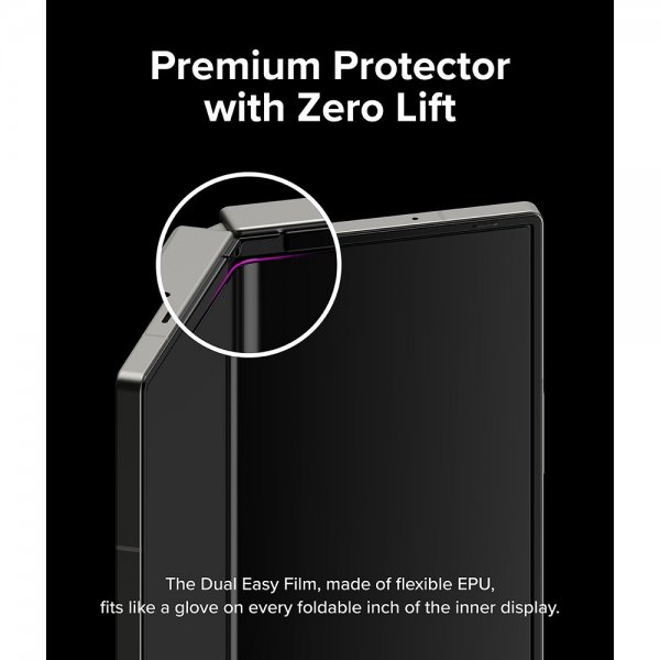 Ringke Samsung Galaxy Z Fold 6 -näytönsuoja Dual Easy Film 2-pakkaus