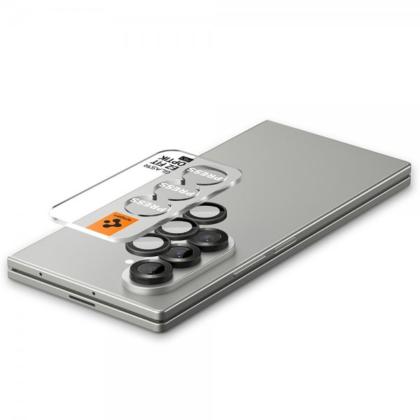 Spigen Samsung Galaxy Z Fold 7 Kameransuojus GLAS.tR EZ Fit Optik Pro 2-pakkaus Musta