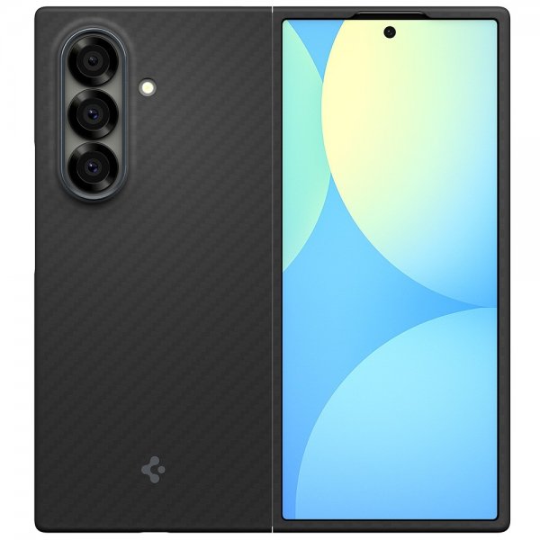 Spigen Samsung Galaxy Z Fold 7 Kuori Air Skin Aramid Musta