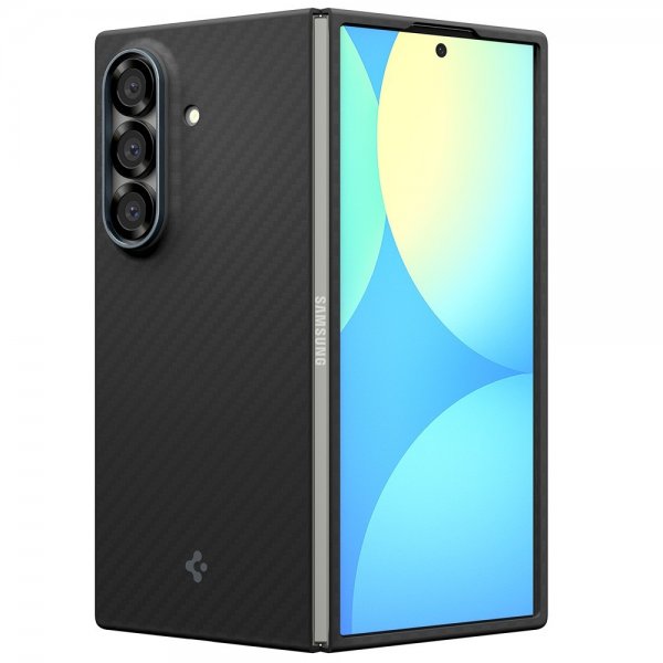 Spigen Samsung Galaxy Z Fold 7 Kuori Air Skin Aramid Musta