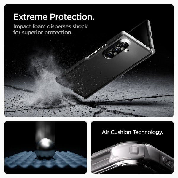 Spigen Samsung Galaxy Z Fold 7 -suojakuori Tough Armor Pro MagFit, musta