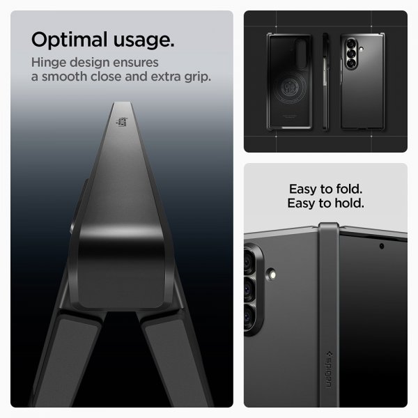 Spigen Samsung Galaxy Z Fold 7 -suojakuori Tough Armor Pro MagFit, musta