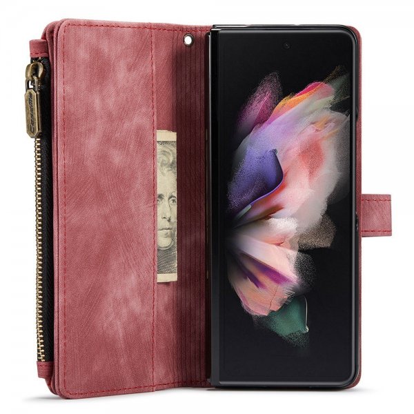 CaseMe Samsung Galaxy Z Fold3 -kotelo C30-sarja, punainen