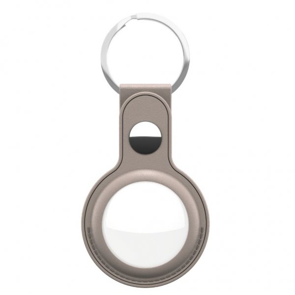 KeyBudz AirTag -pidike, nahkaa, beige