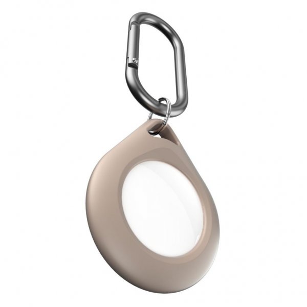 KeyBudz AirTag -pidike Secure Dock 4-pack Hiekanvärinen