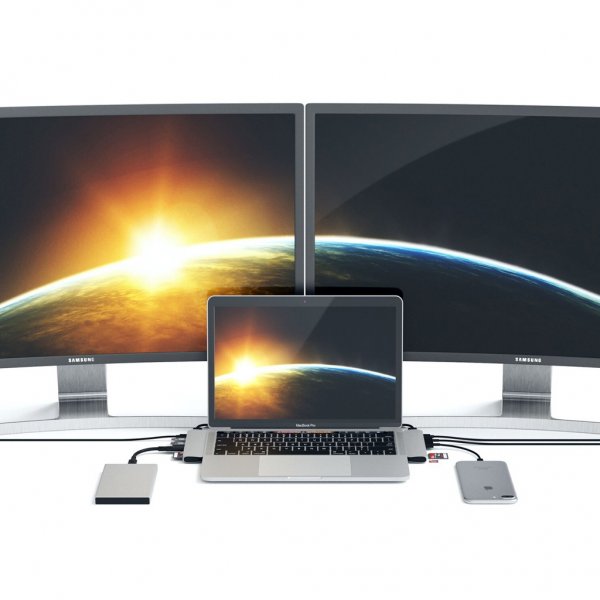 Satechi Type-C Pro Hub -adapteri, tähtiharmaa