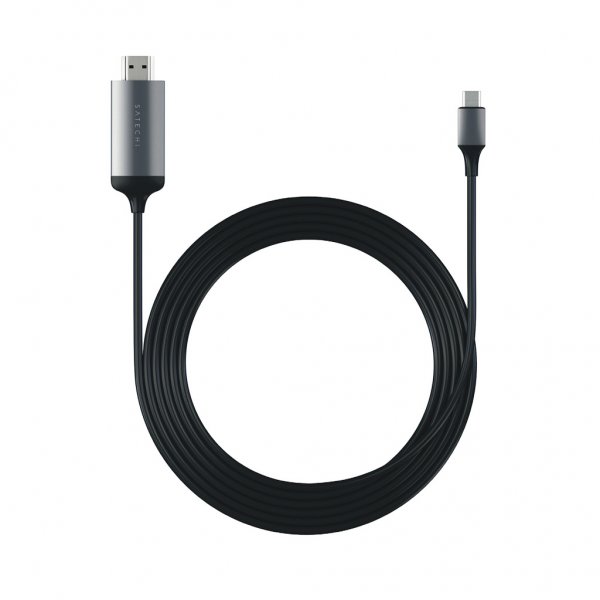 Satechi Alumiininen Type-C–HDMI-kaapelisovitin 4K 60 Hz 1,8 m Space Gray
