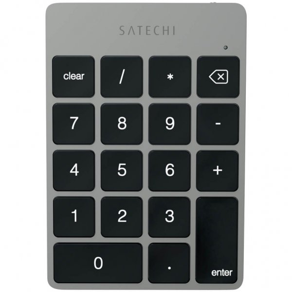 Satechi Slim Wireless Keypad Ladattava Bluetooth-numeronäppäimistö Space Gray