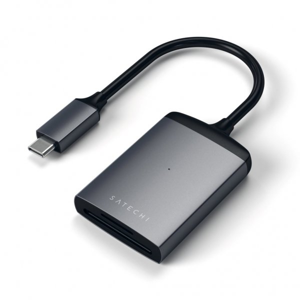 Satechi USB-C UHS-II -muistikortinlukija Space Gray