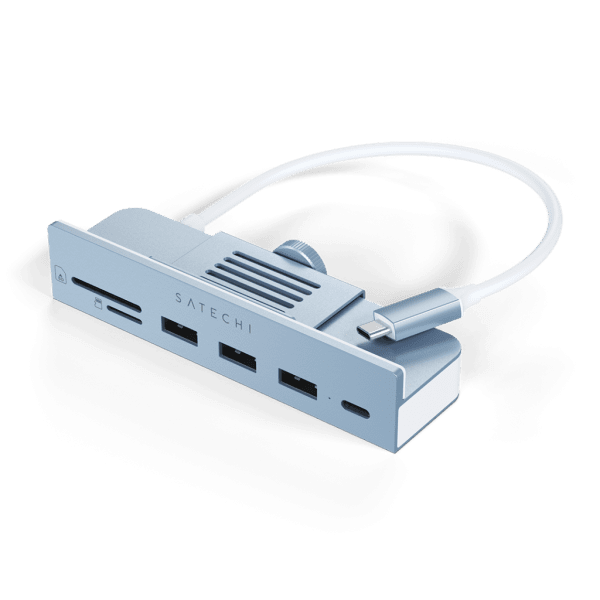 Satechi USB-C Clamp Hub, sininen