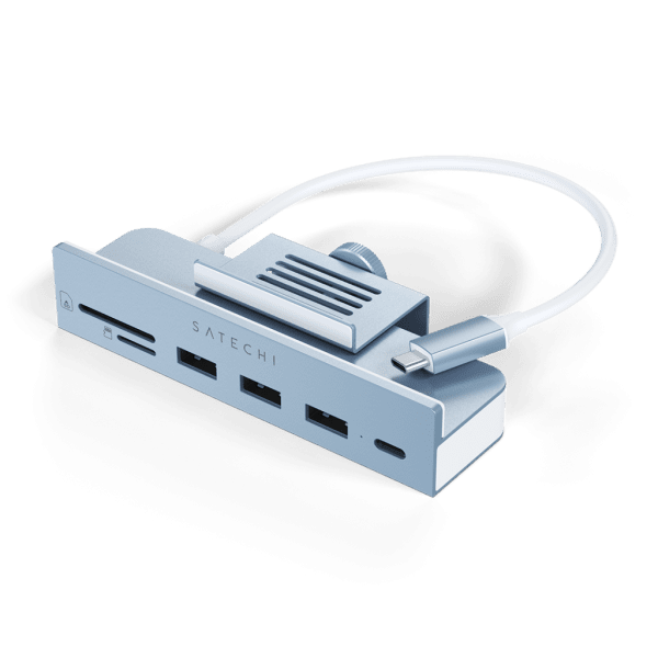 Satechi USB-C Clamp Hub, sininen