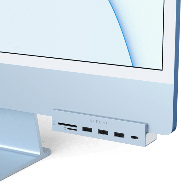 Satechi USB-C Clamp Hub, sininen