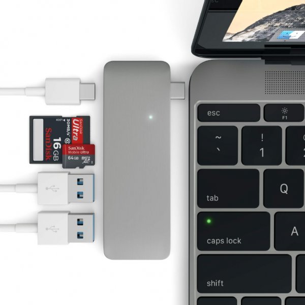 Satechi Type-C Pass-Through USB-keskitin