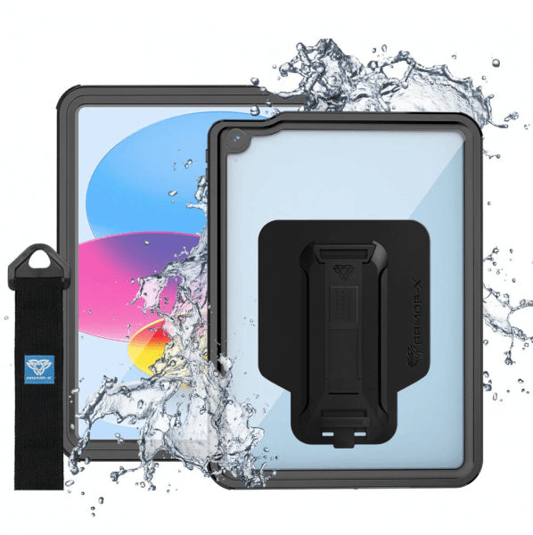 Armor-X iPad 10.9 (10. sukupolvi)/iPad 11 (A16) Kuori MXS Waterproof Case Musta