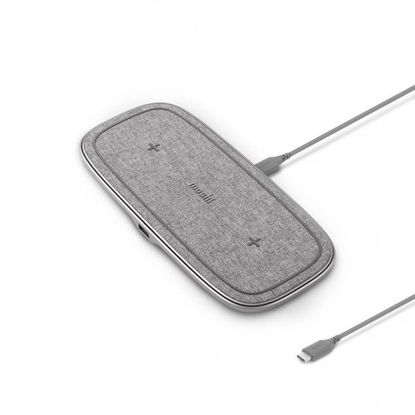 Moshi Sette Q langaton laturi, kaksois, 15 W, harmaa