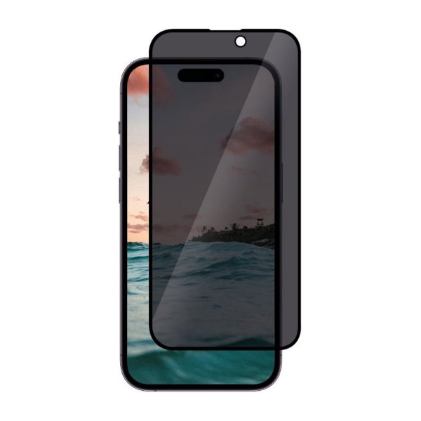 iPhone 15/iPhone 16 - Näytönsuoja karkaistu lasi 3D Privacy