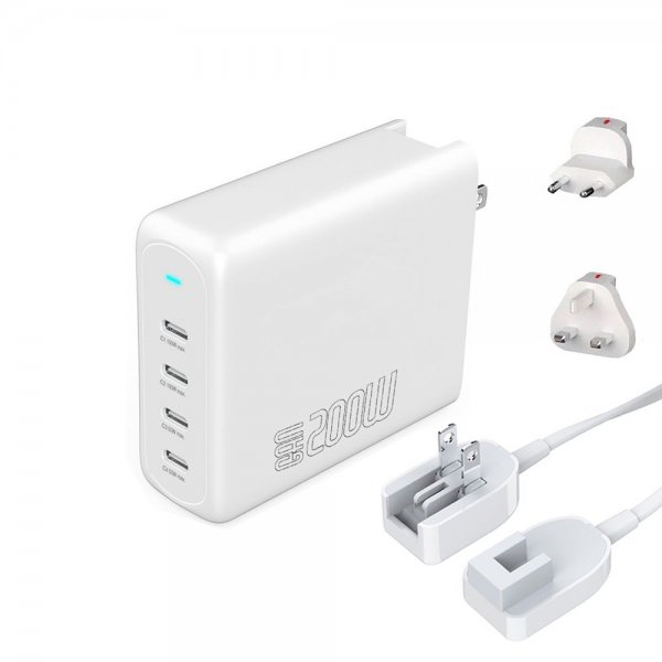 4smarts Työpöydän laturi GaN Flex Pro 200W 4 USB-C