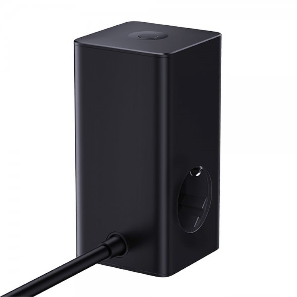 Baseus Pöytälaturi PowerCombo Tower -jatkojohto 100W Musta