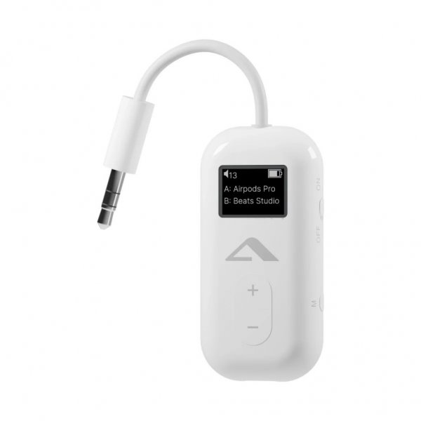 ALOGIC SkySound Bluetooth-äänilähetin, valkoinen