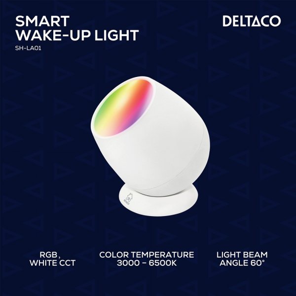 Deltaco Smart Home Älykäs herätysvalo RGB USB-C