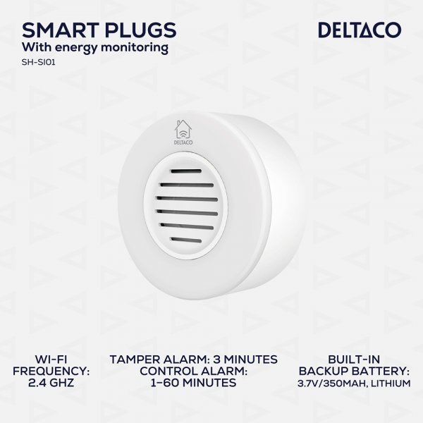 Deltaco Smart Home Älykäs WiFi-sireeni