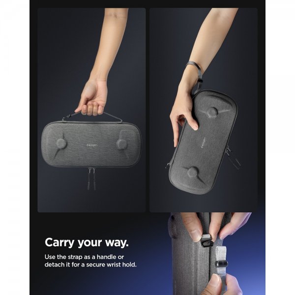 Spigen Sony PlayStation Portal Pussi Klasden Pouch Charcoal Gray