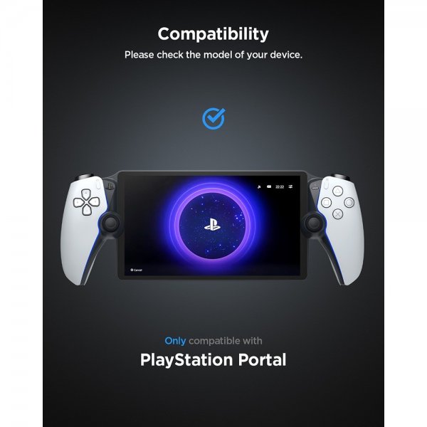 Spigen Sony PlayStation Portal -suojakuori Thin Fit, musta
