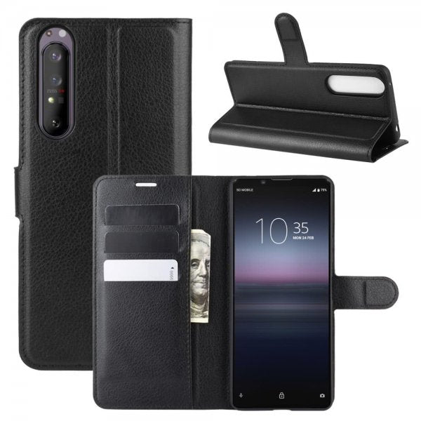 Sony Xperia 1 II Suojakotelo Litsi Musta