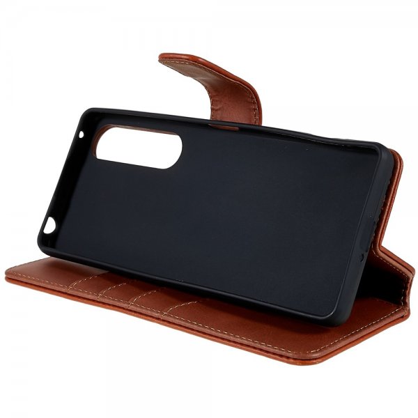 Nordic Covers Sony Xperia 1 IV -kotelo, Essential Leather, Maple Brown