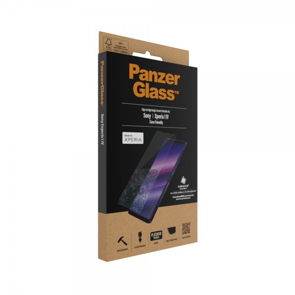 PanzerGlass Sony Xperia 1 IV Näytönsuoja reunasta reunaan suojakuoriystävällinen