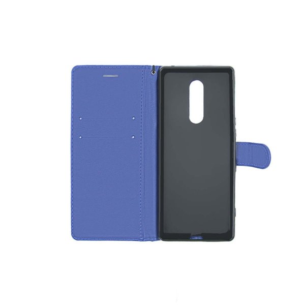 Sony Xperia 1 -suojakotelo ja -jalusta, sininen