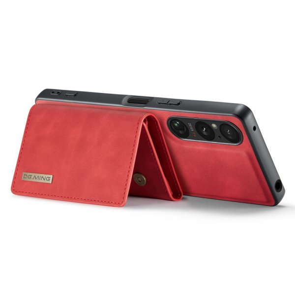 Dg.Ming Sony Xperia 1 V -suojakotelo M1 Series, irrotettava korttikotelo, punainen