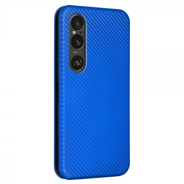 Sony Xperia 1 VI Kotelo hiilikuitutekstuuri sininen