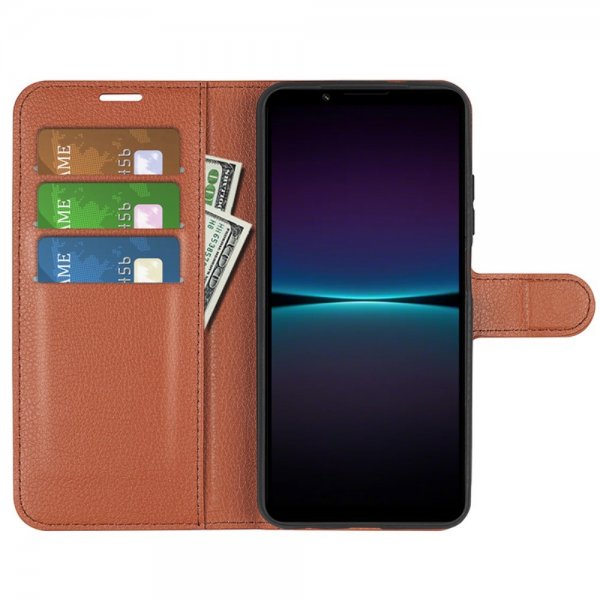 Sony Xperia 1 VI Litsi Ruskea Kotelo