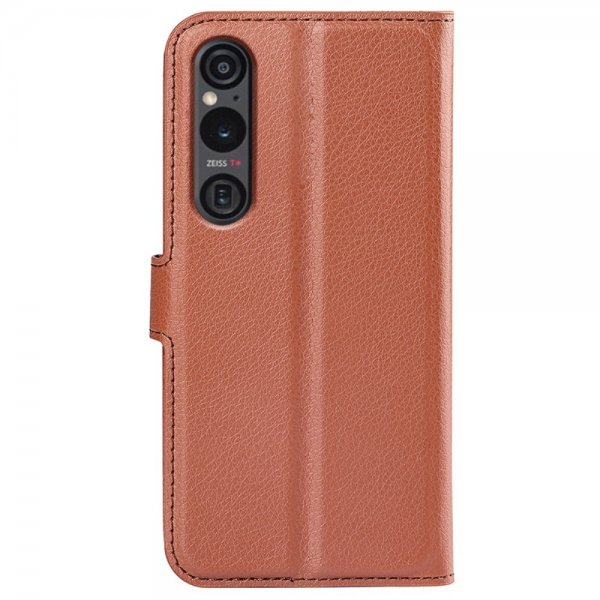 Sony Xperia 1 VI Litsi Ruskea Kotelo