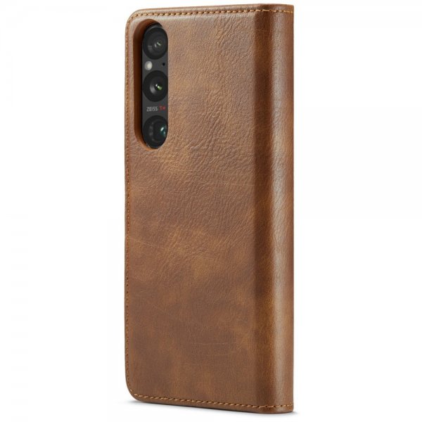 Dg.Ming Sony Xperia 1 VI Kotelo irrotettavalla kuorella, ruskea