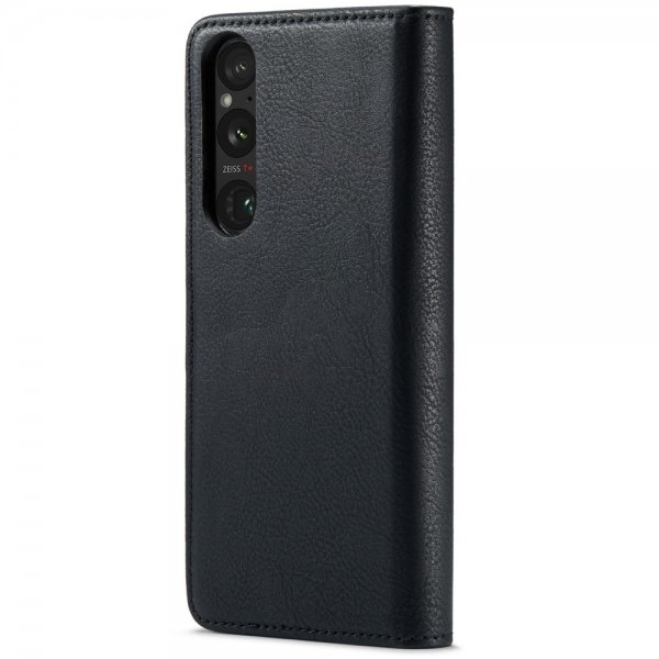 Dg.Ming Sony Xperia 1 VI Kotelo irrotettavalla kuorella, musta