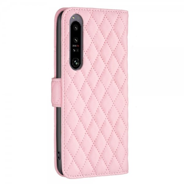 Sony Xperia 1 VI Kotelo Vinokuviollinen Vaaleanpunainen