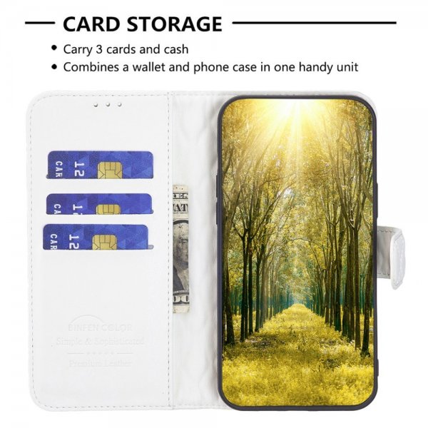Sony Xperia 1 VI Kotelo Vinokuviollinen Valkoinen